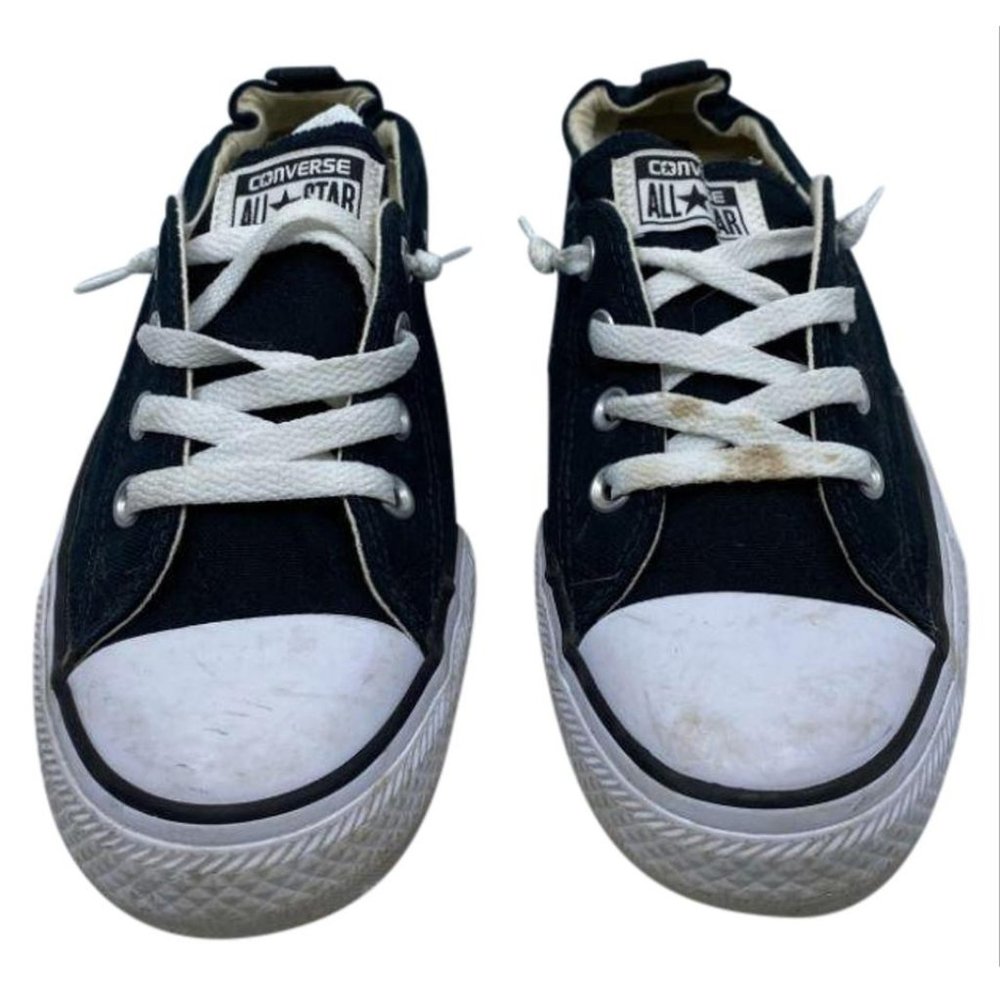 CONVERSE Sneakers White Black Women's Size 7 - Picture 1 of 5